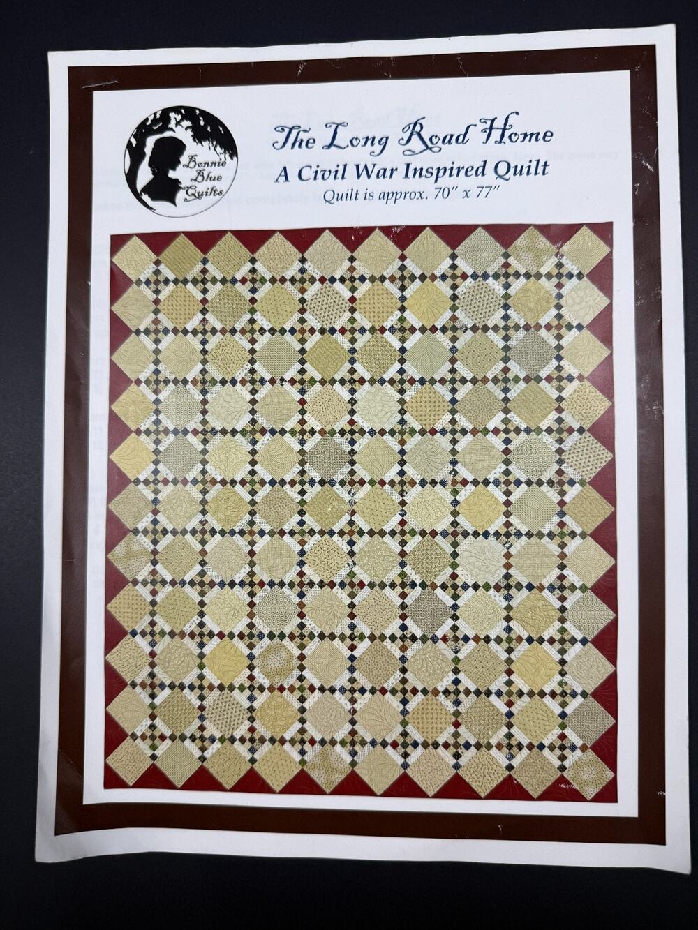 Bonnie Blue Quilts The Long Road Home Quilt Pattern BBQ044 Paula Barnes 70x77